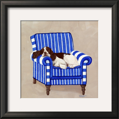 Springer On Blue by Carol Dillon Pricing Limited Edition Print image