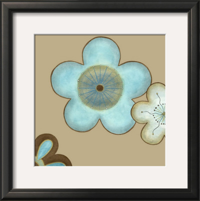 Pop Blossoms In Blue Ii by Erica J. Vess Pricing Limited Edition Print image