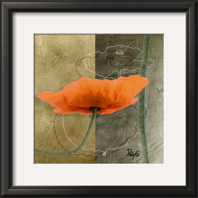 Orange Poppies Vi by Patty Q. Pricing Limited Edition Print image