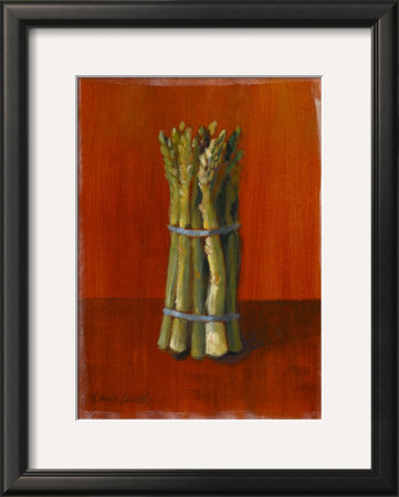 Asparagus On Orange by Lanie Loreth Pricing Limited Edition Print image