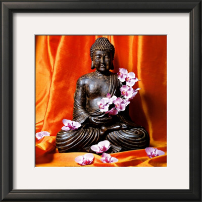 Buddha With Flowers by Stephane De Bourgies Pricing Limited Edition Print image