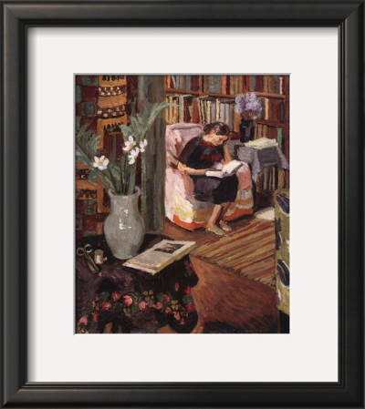 Interior With Artist's Daughter by Vanessa Bell Pricing Limited Edition Print image