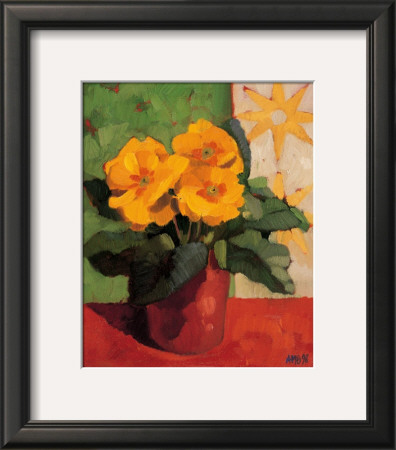Yellow Primula by Anne-Marie Butlin Pricing Limited Edition Print image