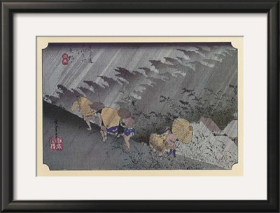 Sudden Shower At Shono by Ando Hiroshige Pricing Limited Edition Print image