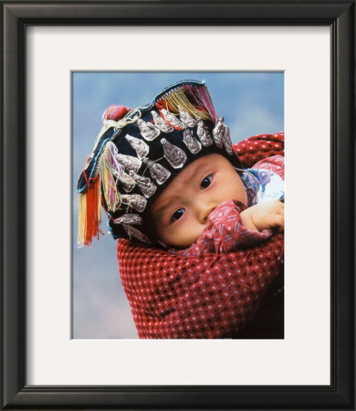 Miao Baby Wearing Traditional Hat by Keren Su Pricing Limited Edition Print image