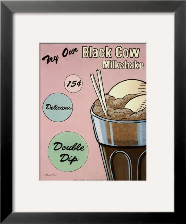 Black Cow Milkshake by Louise Max Pricing Limited Edition Print image