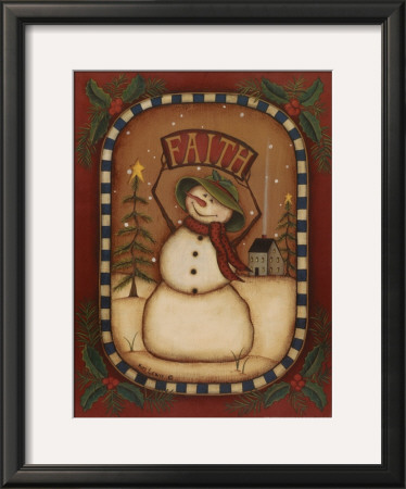 Faith Snowman by Kim Lewis Pricing Limited Edition Print image