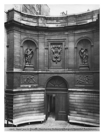 View Of The Fountain Of The Four Seasons, Left Part, Rue De Grenelle, 1739-46 by Edme Bouchardon Pricing Limited Edition Print image