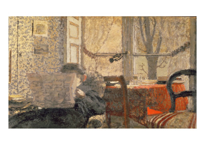 The Newspaper Reader, C.1896-98 by Edouard Vuillard Pricing Limited Edition Print image