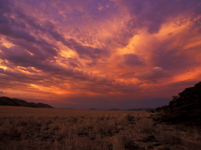 Cloudy Sunrise, Kaokoland, Namibia by Tony Heald Pricing Limited Edition Print image