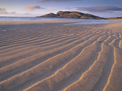Sand Patterns On The Beach Coll Inner Hebrides, Scotland, Uk by Niall Benvie Pricing Limited Edition Print image