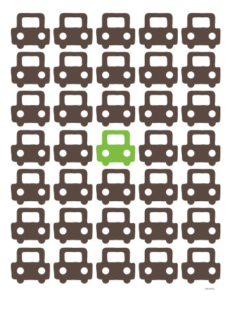 Green Parking Lot by Avalisa Pricing Limited Edition Print image