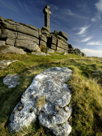 Widgery's Cross On Brat Tor, Dartmoor Np, Devon, Uk by Ross Hoddinott Pricing Limited Edition Print image