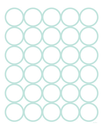 Seagreen Circles by Avalisa Pricing Limited Edition Print image