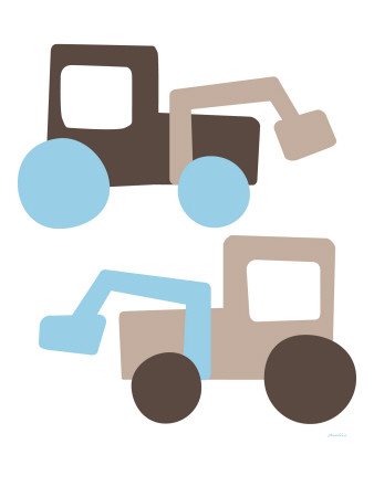 Brown Tractors by Avalisa Pricing Limited Edition Print image