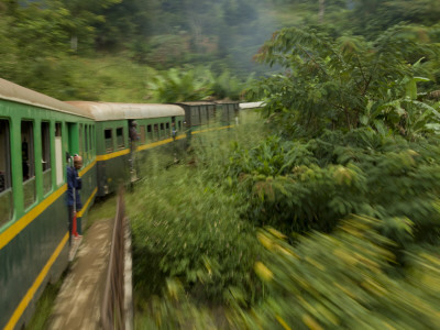 Train Travelling Between Manakara And Fianarantsoa, Madagascar by Inaki Relanzon Pricing Limited Edition Print image