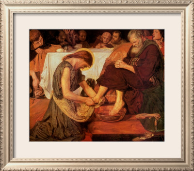 Jesus Washing Peter's Feet by Ford Madox Brown Pricing Limited Edition Print image