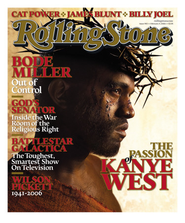 Kanye West, Rolling Stone No. 993, February 9, 2006 by David Lachapelle Pricing Limited Edition Print image