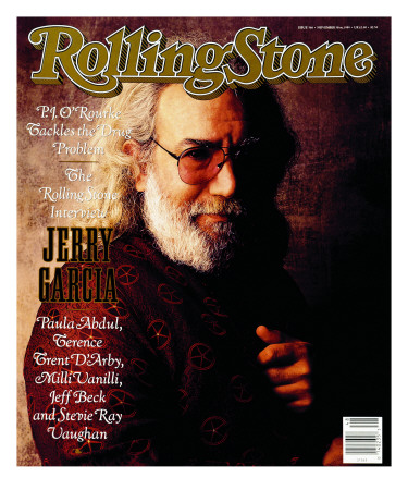 Jerry Garcia, Rolling Stone No. 566, November 1989 by William Coupon Pricing Limited Edition Print image