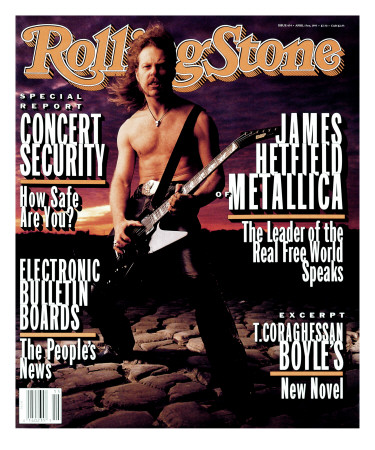 James Hetfield, Rolling Stone No. 654, April 1993 by Mark Seliger Pricing Limited Edition Print image