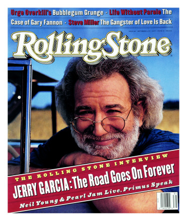 Jerry Garcia, Rolling Stone No. 664, September 1993 by Mark Seliger Pricing Limited Edition Print image