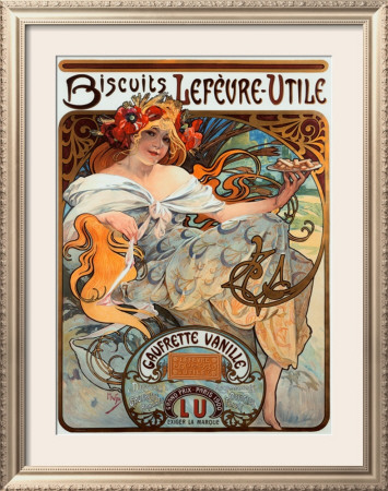 Biscuits Lefevre Utile by Alphonse Mucha Pricing Limited Edition Print image