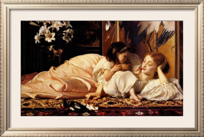 Mother And Child by Frederick Leighton Pricing Limited Edition Print image