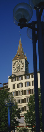 Clock Tower, Zurich, Canton Of Zurich, Switzerland by Panoramic Images Pricing Limited Edition Print image