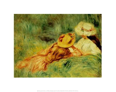 Young Girls At Water's Edge by Pierre-Auguste Renoir Pricing Limited Edition Print image