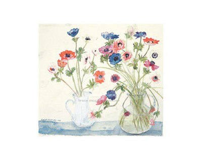 Anemones by Elizabeth Blackadder Pricing Limited Edition Print image