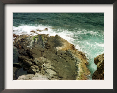 Waves Crash Against The Rocks At Seal Bay On Kangaroo Island, Australia, December 7, 2001 by Barnini Chakraborty Pricing Limited Edition Print image