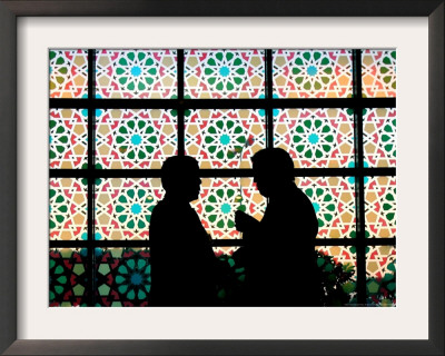 A Successful Oil Contract Bidder, Right, Is Congratulated By A Colleague by Ben Curtis Pricing Limited Edition Print image