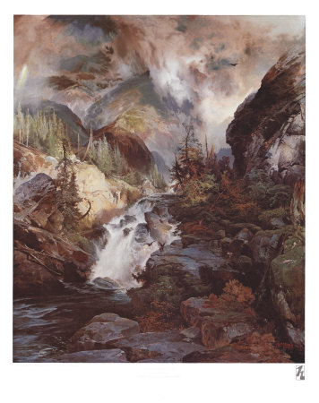 Children Of The Mountain by Thomas Moran Pricing Limited Edition Print image