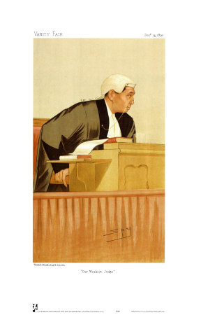 Our Weakest Judge by Spy (Leslie M. Ward) Pricing Limited Edition Print image