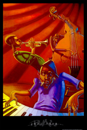 Jazz Trio by Justin Bua Pricing Limited Edition Print image