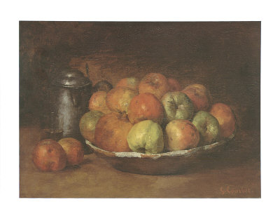 Still Life With Apples And A Pomegranate by Gustave Courbet Pricing Limited Edition Print image