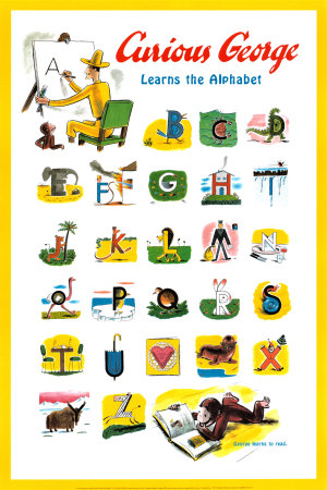 Curious George Learns The Alphabet by H. A. & Margret E. Rey Pricing Limited Edition Print image