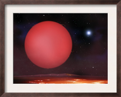 Last Moments Of A Stars Life As It Swells Up Into A Bloated Red Giant Star by Stocktrek Images Pricing Limited Edition Print image
