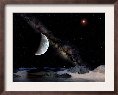 Alien Landscapes In The Outer Reaches Of The Milky Way Galaxy by Stocktrek Images Pricing Limited Edition Print image