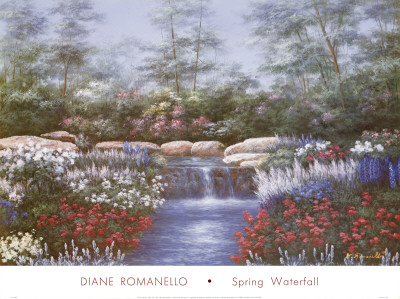 Spring Waterfall by Diane Romanello Pricing Limited Edition Print image
