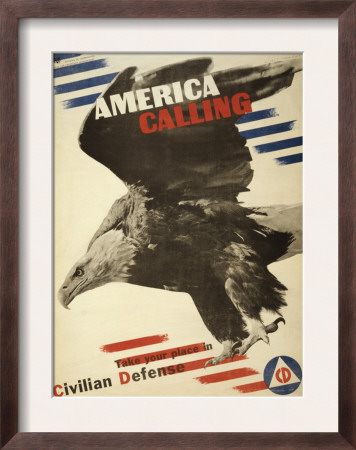 America Calling, Take Your Place In Civilian Defense, C.1941 by Herbert Matter Pricing Limited Edition Print image