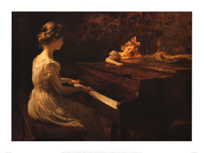 Songs Of Childhood by Charles Courtney Curran Pricing Limited Edition Print image