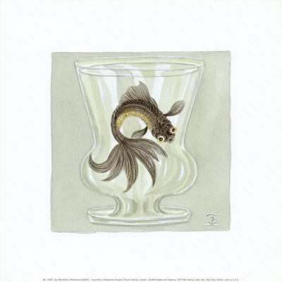Whimsical Goldfish I by Zoe Beresford Pricing Limited Edition Print image