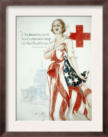 I Summon You To Comradeship In The Red Cross, Woodrow Wilson by Harrison Fisher Pricing Limited Edition Print image
