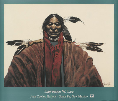 Five Feather Brave by Lawrence W. Lee Pricing Limited Edition Print image