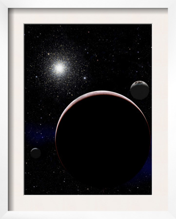 Globular Cluster Shines On An Ancient World by Stocktrek Images Pricing Limited Edition Print image