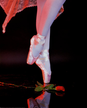 Ballet Feet And Rose by Bruce Curtis Pricing Limited Edition Print image