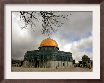 Golden Dome Of The Rock Mosque Inside Al Aqsa Mosque, Jerusalem, Israel by Muhammed Muheisen Pricing Limited Edition Print image