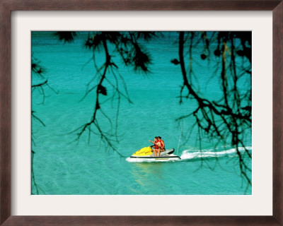 Jet Ski On The Sea At Konnos Beach, Protaras, Cypress by Petros Karadjias Pricing Limited Edition Print image