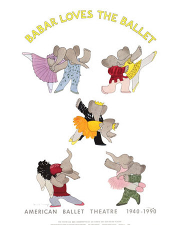 Babar Loves The Ballet by Laurent De Brunhoff Pricing Limited Edition Print image